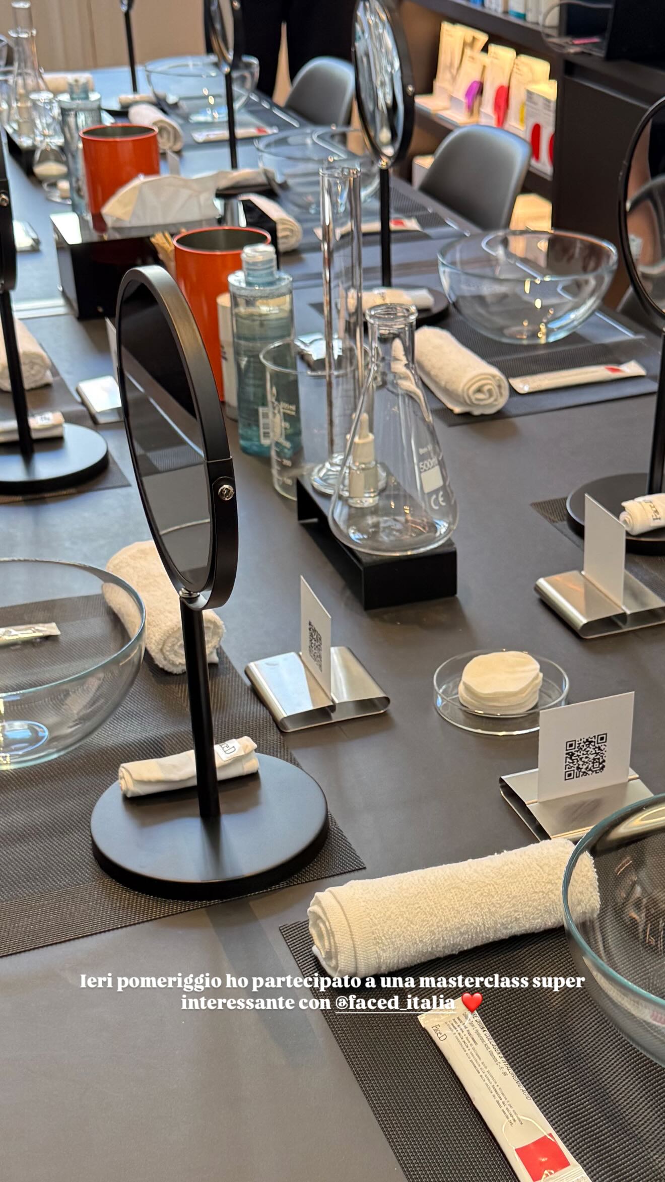 Ieri pomeriggio ho partecipato a una masterclass super interessante con @faced_italia ❤️